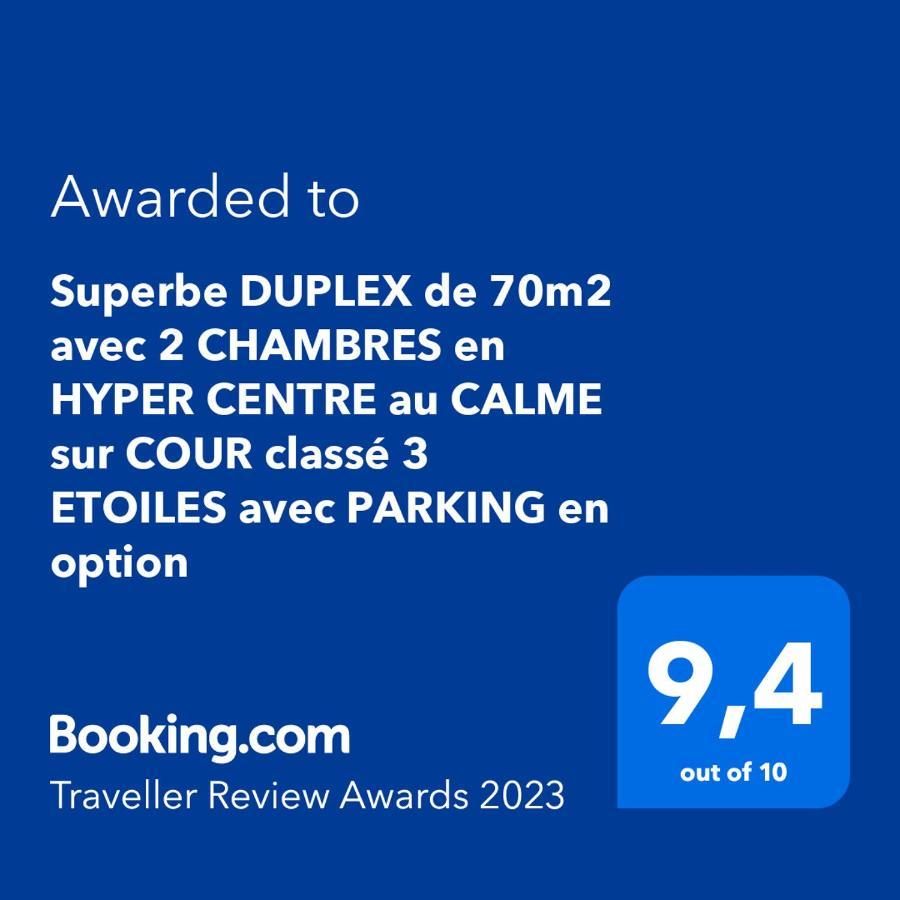 Superbe Duplex De 70M2 Avec 2 Chambres En Hyper Centre Au Calme Sur Cour Classe 3 Etoiles Avec Parking En Option La Rochelle  Exteriör bild